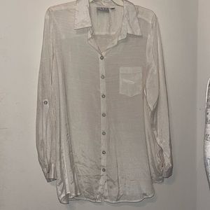 Joan Rivers Tunic Top Size L, Off White